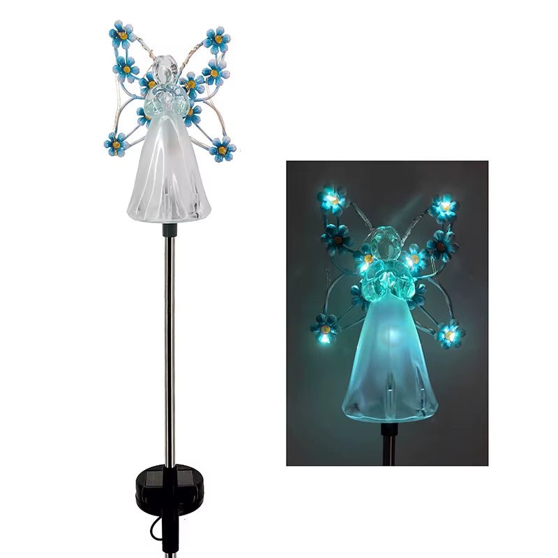 Celestial Garden Angel Lamp – Customizable Sunlight Outdoor Lighting for Your Garden - Malachi Wallace boutique