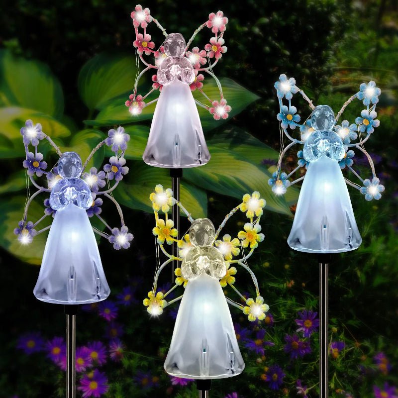 Celestial Garden Angel Lamp – Customizable Sunlight Outdoor Lighting for Your Garden - Malachi Wallace boutique
