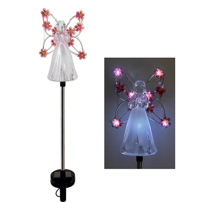 Celestial Garden Angel Lamp – Customizable Sunlight Outdoor Lighting for Your Garden - Malachi Wallace boutique