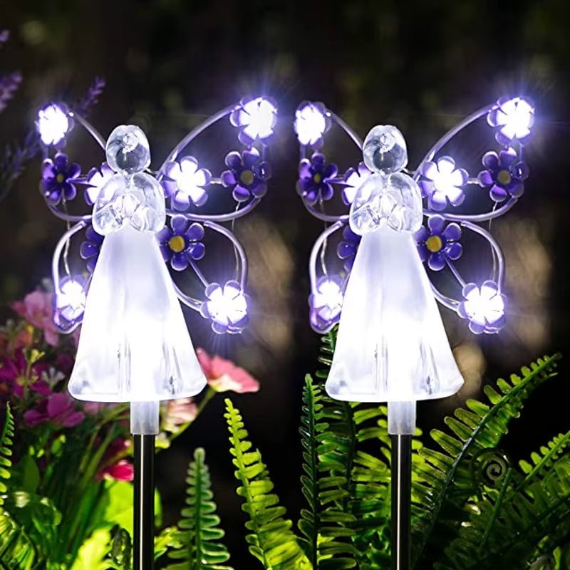 Celestial Garden Angel Lamp – Customizable Sunlight Outdoor Lighting for Your Garden - Malachi Wallace boutique