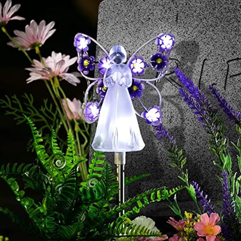 Celestial Garden Angel Lamp – Customizable Sunlight Outdoor Lighting for Your Garden - Malachi Wallace boutique