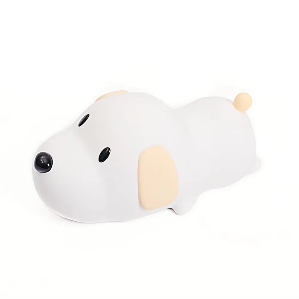 Cute Puppy Dog Touch Senor Night Light Silicone Dimmable Atmosphere Lamp Children Kids Holiday Gift Sleeping Bedroom Night Lamps - Malachi Wallace boutique