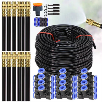 DIY 30M-5M Universal Sprayer Kit – Patio Misting & Cooling System for Garden Irrigation - Malachi Wallace boutique