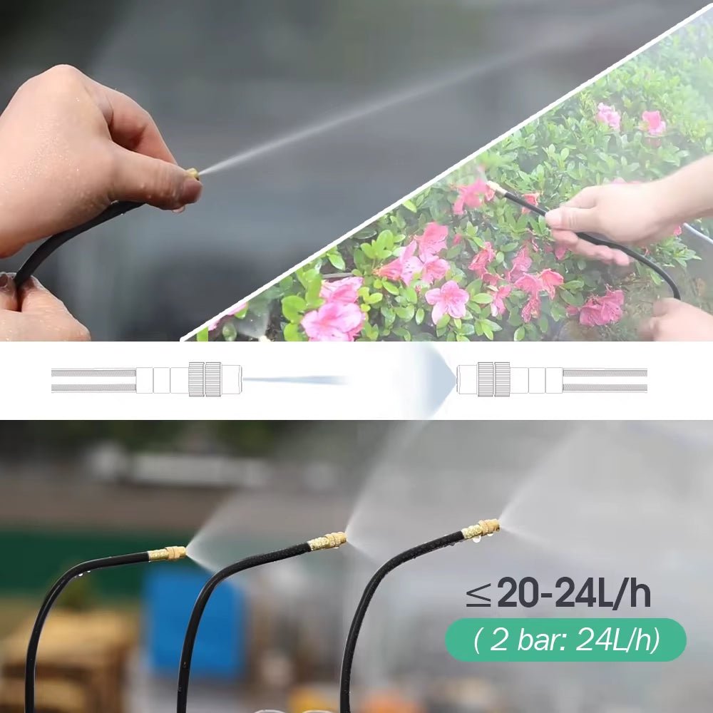 DIY 30M-5M Universal Sprayer Kit – Patio Misting & Cooling System for Garden Irrigation - Malachi Wallace boutique