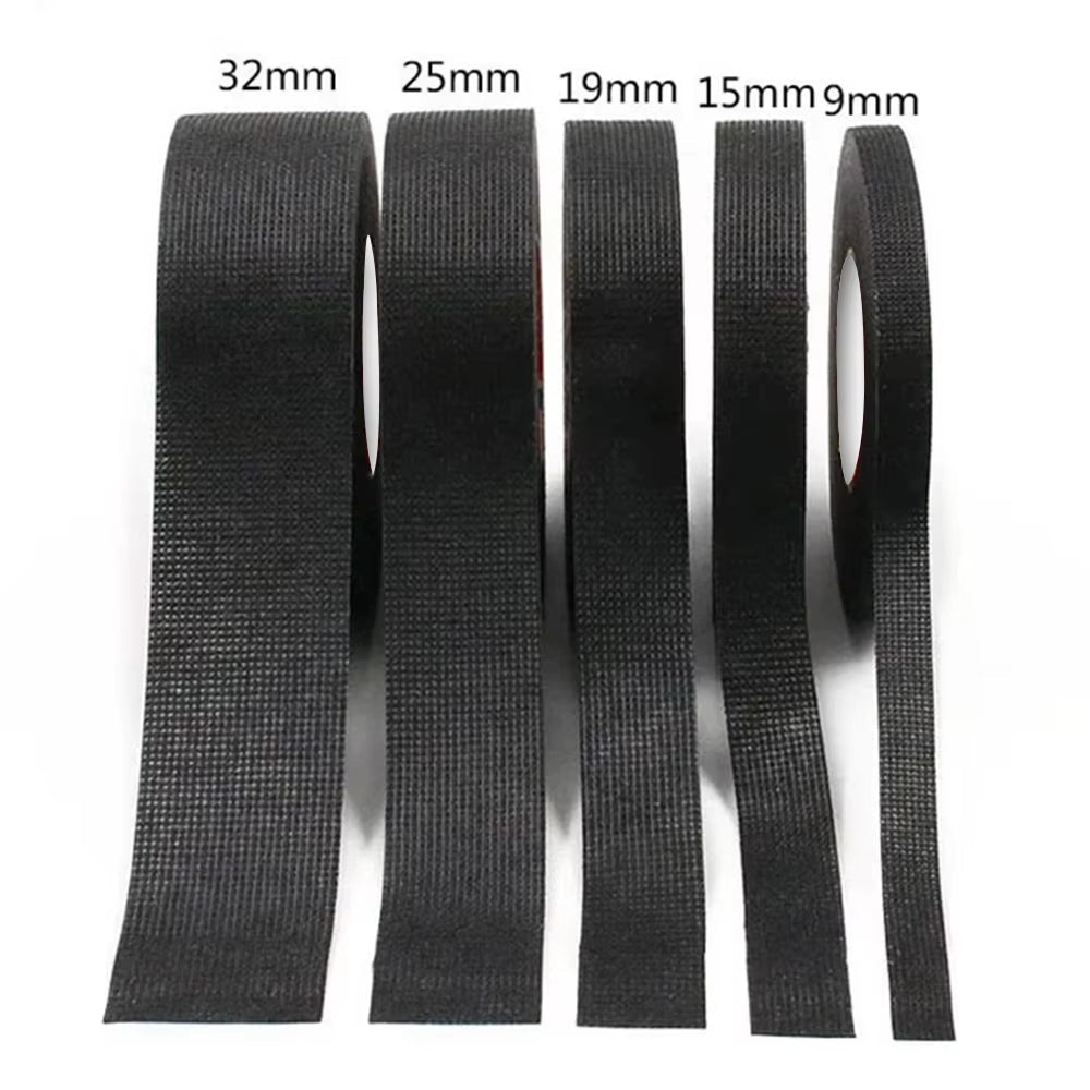 Electrical Tape Heat-Resistant Harness Bundle Insulation Auto Wiring Fabric Cloth Wrap Waterproof Cable Organizer Adhesive Tapes - Malachi Wallace boutique
