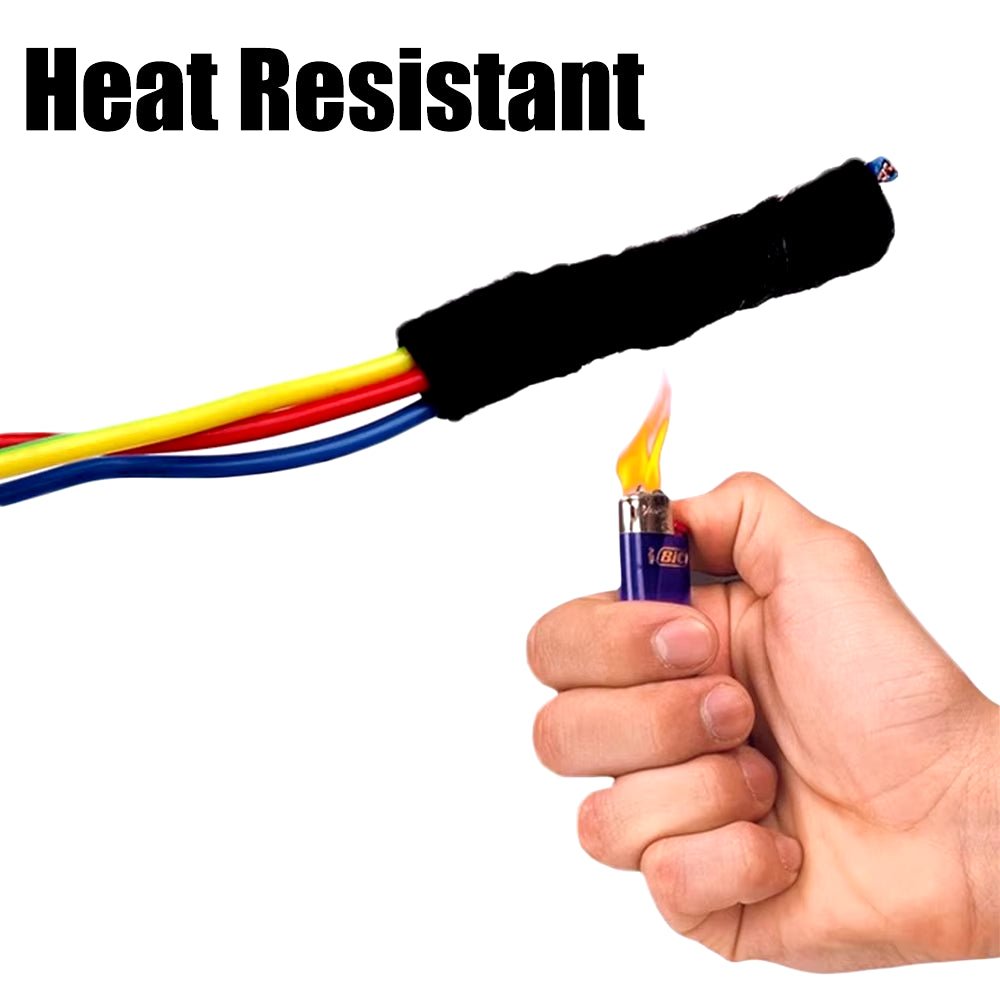 Electrical Tape Heat-Resistant Harness Bundle Insulation Auto Wiring Fabric Cloth Wrap Waterproof Cable Organizer Adhesive Tapes - Malachi Wallace boutique
