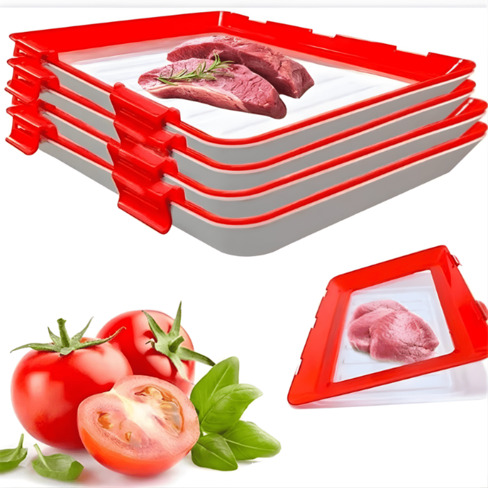 FreshPrep Reusable Meal Prep Tray – Stackable BPA-Free Food Storage Containers for Easy Preservation - Malachi Wallace boutique