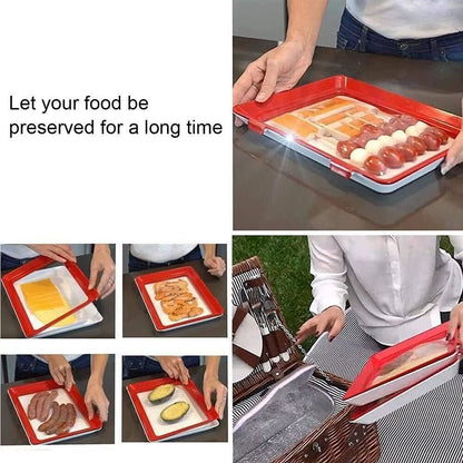 FreshPrep Reusable Meal Prep Tray – Stackable BPA-Free Food Storage Containers for Easy Preservation - Malachi Wallace boutique