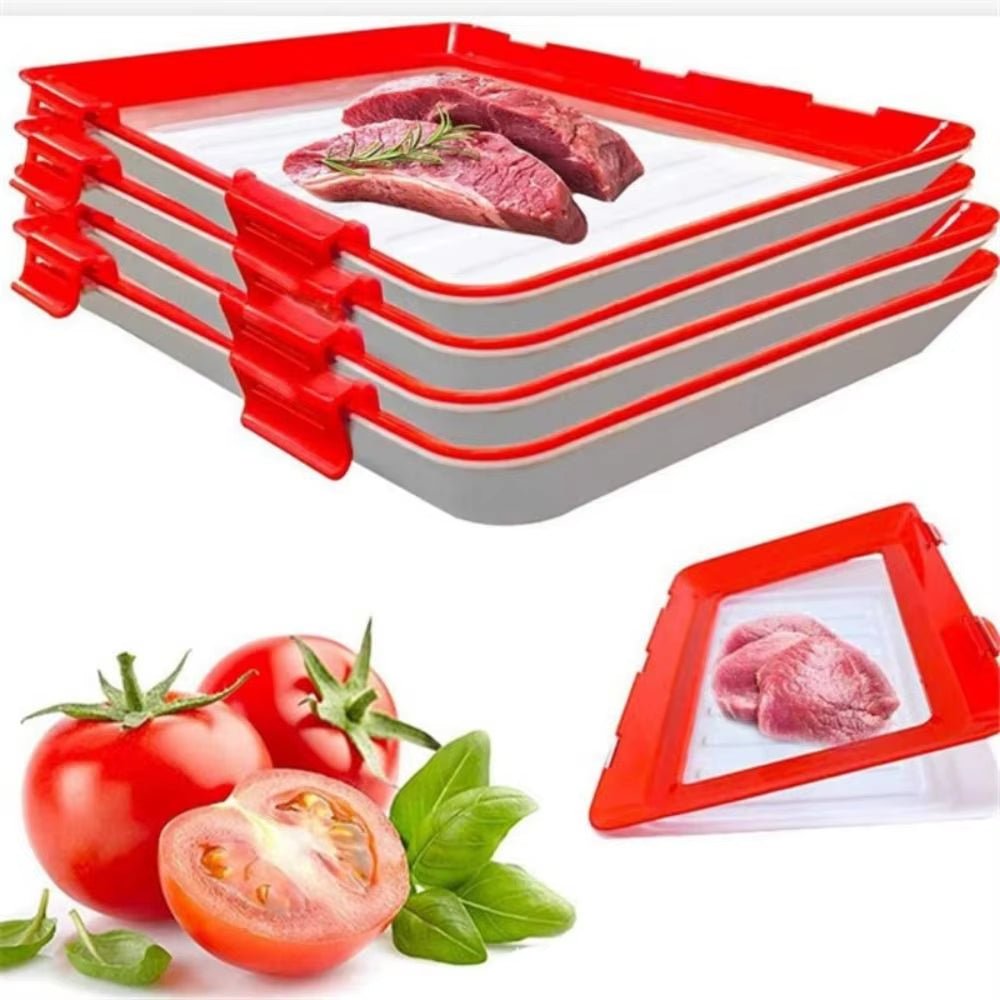 FreshPrep Reusable Meal Prep Tray – Stackable BPA-Free Food Storage Containers for Easy Preservation - Malachi Wallace boutique