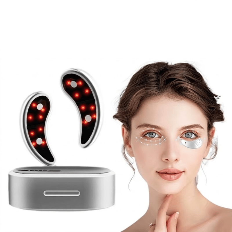 GlowEyes™ Led Red Light Eye Care Therapy EMS Pulse Micro-Current Device Eye Massager to Relieve Fatigue for Treatment under Eye Wrinkle - Malachi Wallace boutique
