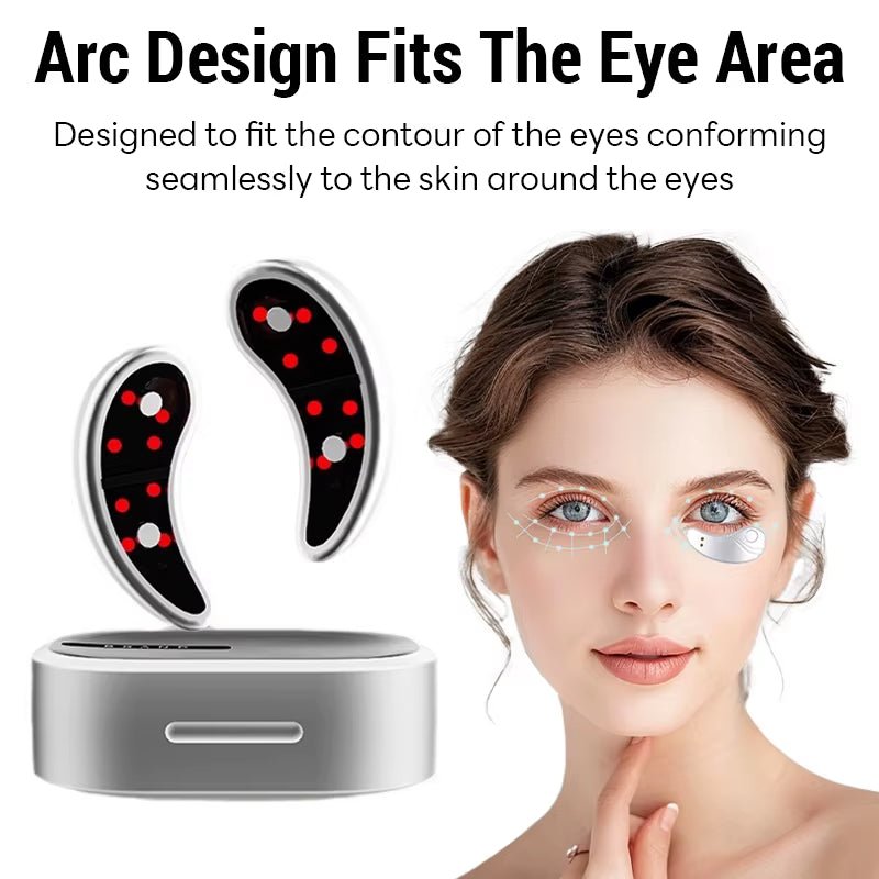 GlowEyes™ Led Red Light Eye Care Therapy EMS Pulse Micro-Current Device Eye Massager to Relieve Fatigue for Treatment under Eye Wrinkle - Malachi Wallace boutique
