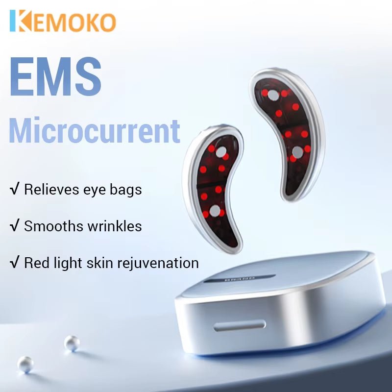 GlowEyes™ Led Red Light Eye Care Therapy EMS Pulse Micro-Current Device Eye Massager to Relieve Fatigue for Treatment under Eye Wrinkle - Malachi Wallace boutique