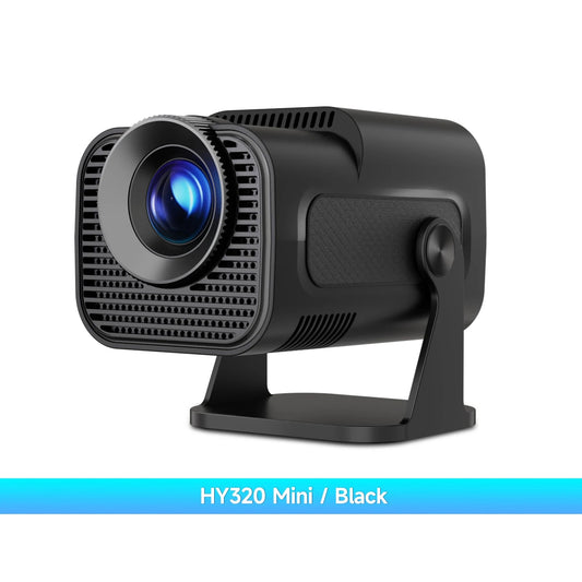 HY320 Mini Newly Native 720P Android 11 4K Projector 300ANSI Wifi6 BT5.0 Cinema Outdoor Portable 180° Rotable Projector - Malachi Wallace boutique
