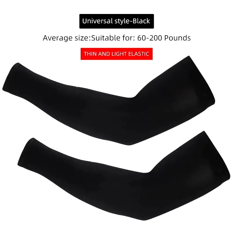 Ice Silk Sports Arm Sleeves Cycling Sun UV Protection Outdoor Travel Running Gym Fitness Cool Summer Arm Sleeves - Malachi Wallace boutique