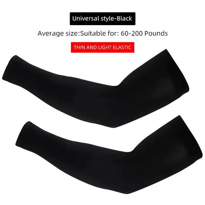 Ice Silk Sports Arm Sleeves Cycling Sun UV Protection Outdoor Travel Running Gym Fitness Cool Summer Arm Sleeves - Malachi Wallace boutique