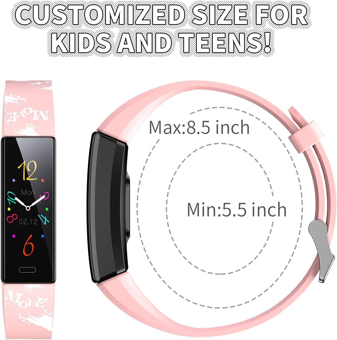 Kids Watch Fitness Tracker, Fitness Watches for Kids, Activity Tracker with Pedometers, Stopwatch, IP68 Waterproof, 11 Sport Modes Smart Watch for Kids Age 6-16 Years Old - Malachi Wallace boutique