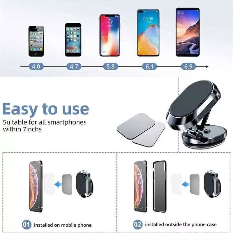 Magnetic Phone Holder for Car, Dashboard Car Phone Holder Mount - Malachi Wallace boutique