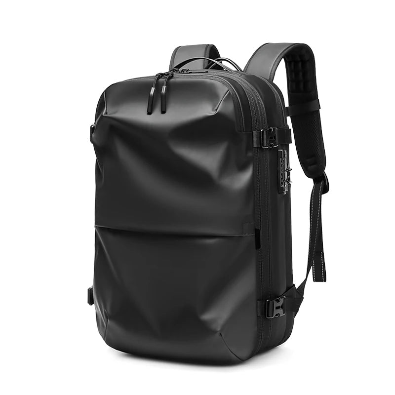 Men Travel Backpack Vacuum Compression 17 Inch Laptop Backpack Business Large Capacity School Backpack Expanded Hiking Backpack - Malachi Wallace boutique