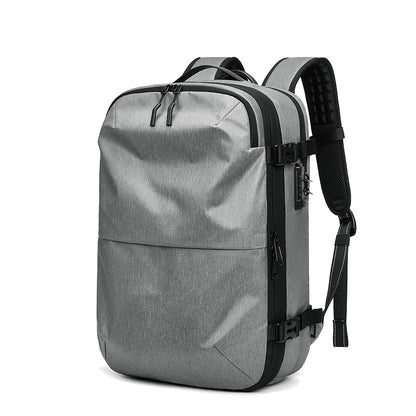Men Travel Backpack Vacuum Compression 17 Inch Laptop Backpack Business Large Capacity School Backpack Expanded Hiking Backpack - Malachi Wallace boutique