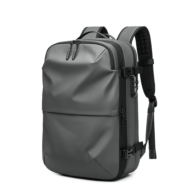 Men Travel Backpack Vacuum Compression 17 Inch Laptop Backpack Business Large Capacity School Backpack Expanded Hiking Backpack - Malachi Wallace boutique