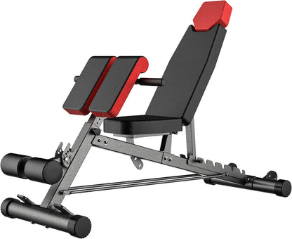 Multi-Functional FID Weight Bench for Full All-In-One Body Workout – Hyper Back Extension, Roman Chair, Adjustable Ab Sit up Bench, Incline Decline Bench, Flat Bench - Malachi Wallace boutique