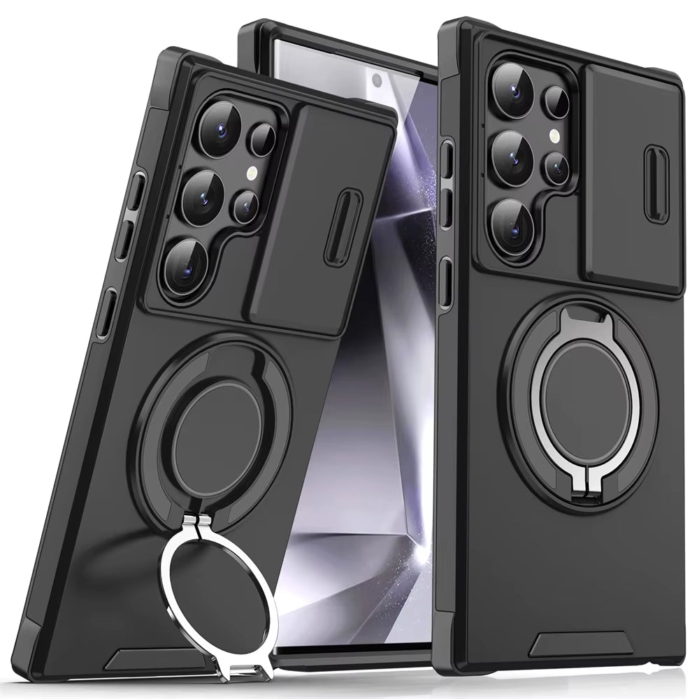 Samsung Magnetic Stand Camera Protection Phone Case - Malachi Wallace boutique