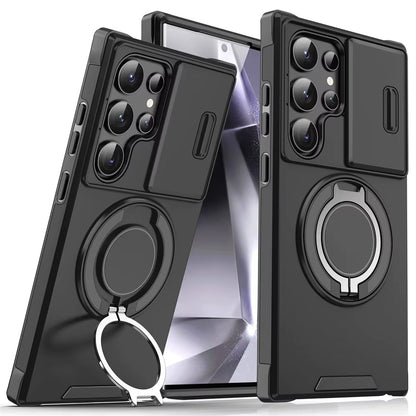 Samsung Magnetic Stand Camera Protection Phone Case - Malachi Wallace boutique