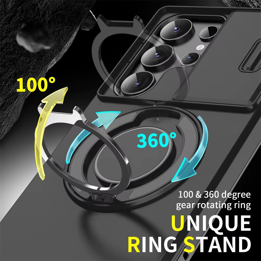 Samsung Magnetic Stand Camera Protection Phone Case - Malachi Wallace boutique
