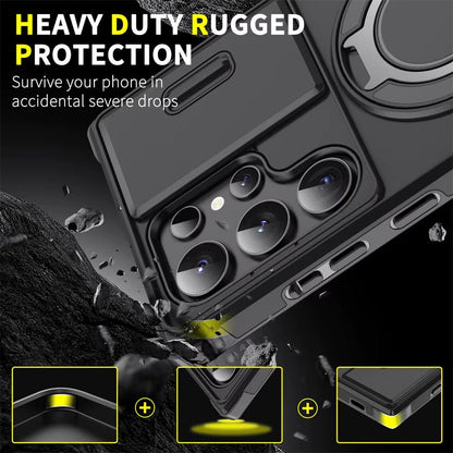 Samsung Magnetic Stand Camera Protection Phone Case - Malachi Wallace boutique
