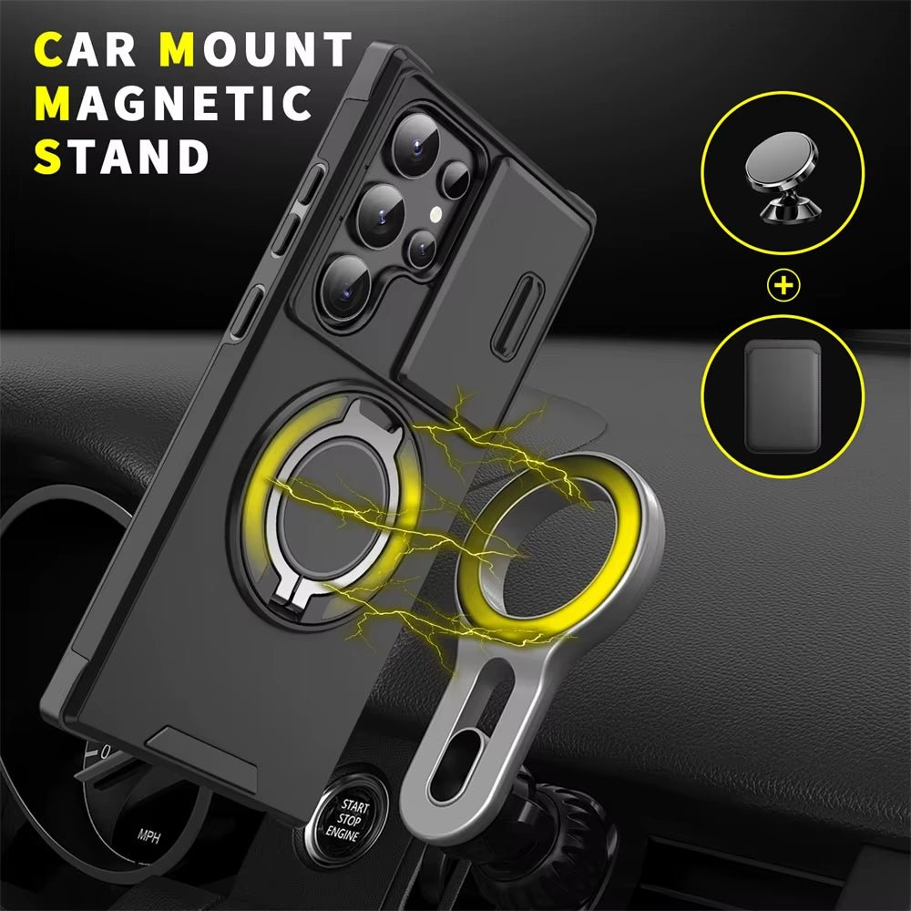 Samsung Magnetic Stand Camera Protection Phone Case - Malachi Wallace boutique