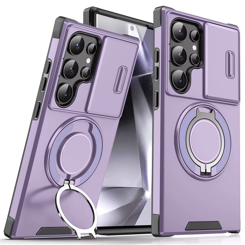 Samsung Magnetic Stand Camera Protection Phone Case - Malachi Wallace boutique