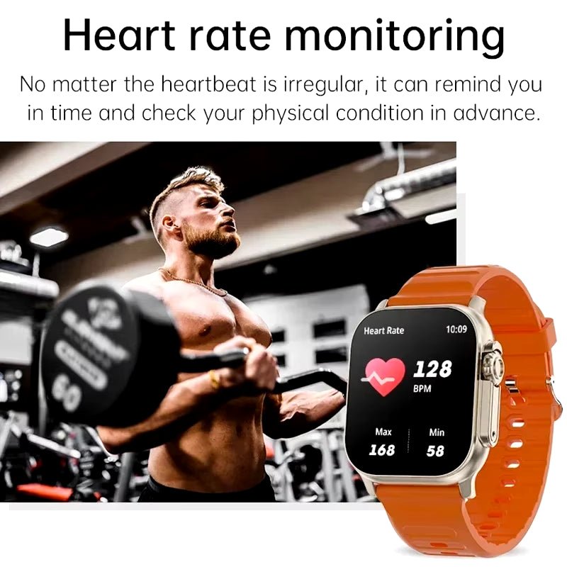 Smart Watch Bluetooth Talk Smartwatch Message Alert Heart Rate Monitor Sports Watch for Android IOS Men Women - Malachi Wallace boutique