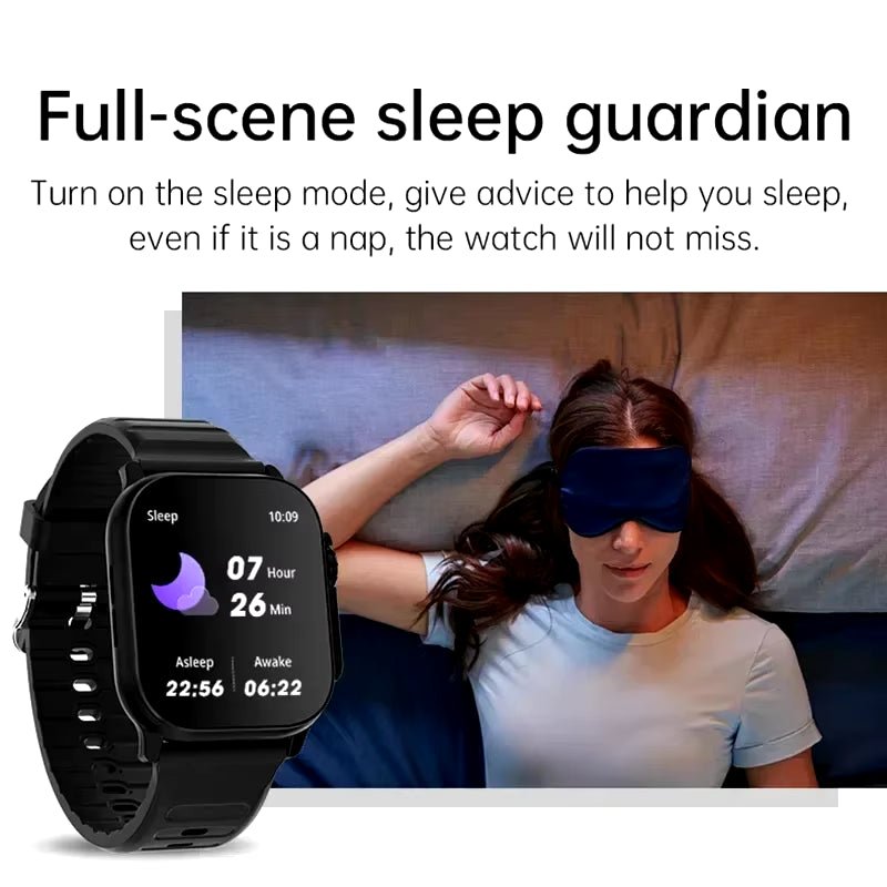 Smart Watch Bluetooth Talk Smartwatch Message Alert Heart Rate Monitor Sports Watch for Android IOS Men Women - Malachi Wallace boutique