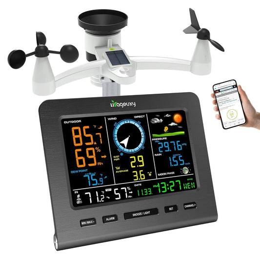 SmartWeather Pro™ – WiFi Wireless Indoor & Outdoor Weather Station with Rain, Wind & Temp Monitoring - Malachi Wallace boutique