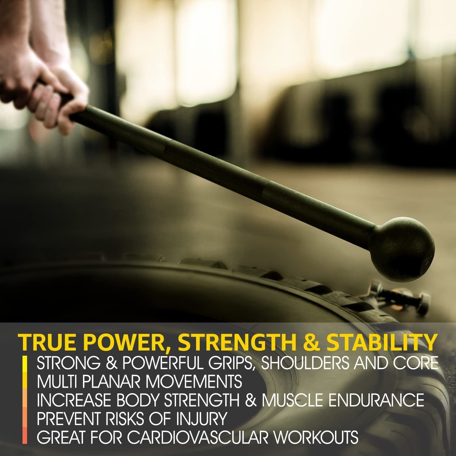 Steel Mace Bell for Strength Training, Support Full Body, Muscles, Shoulder, Grips & Forearms Workouts, Stretching 5, 7, 10, 15, 20, 25, 30 LB for Woman & Man - Malachi Wallace boutique
