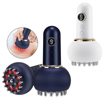 ThermaGlow™ Wireless Heated Meridian Brush – Lymphatic Drainage, Microcurrent Anti-Cellulite Massage for Body & Back - Malachi Wallace boutique