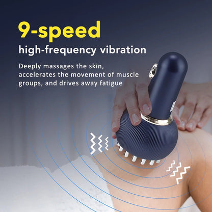 ThermaGlow™ Wireless Heated Meridian Brush – Lymphatic Drainage, Microcurrent Anti-Cellulite Massage for Body & Back - Malachi Wallace boutique