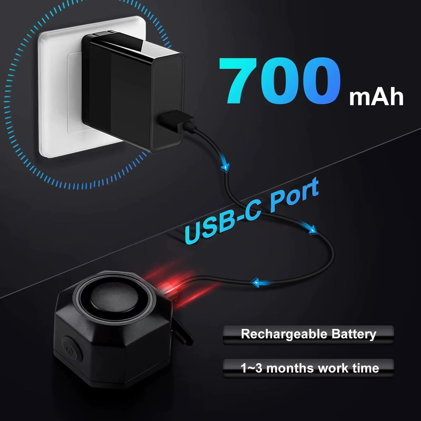 Ultimate Bike Guard™ – Wireless Vibration Alarm with Remote & USB Charging - Malachi Wallace boutique